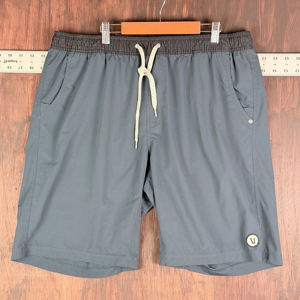 Vuori Kore Shorts Athletic Lined Gym Athleisure Workout V302 Indigo Blue Men XL